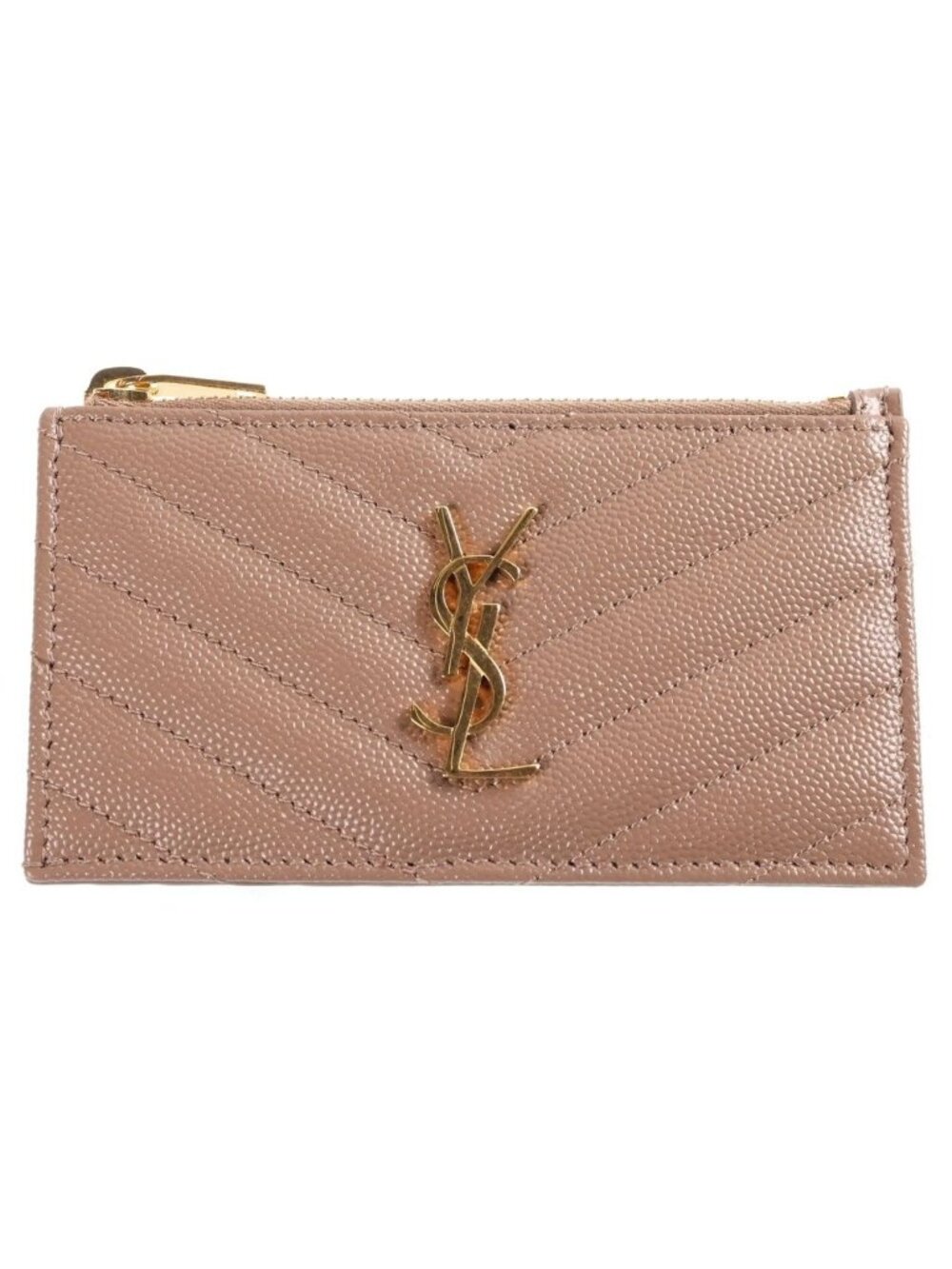 Saint Laurent YSL Cassandra Fragment Zip Card Case